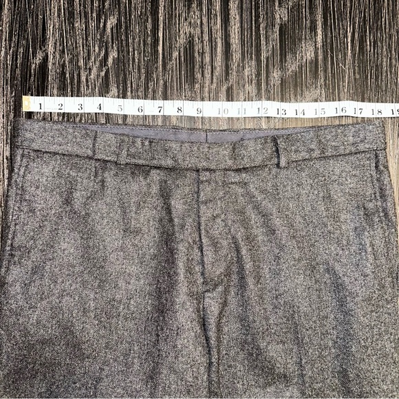 Men’s Lacoste Wool Blend Straight Leg Trouser Pant in Gray, Size 36x32 - Picture 11 of 16